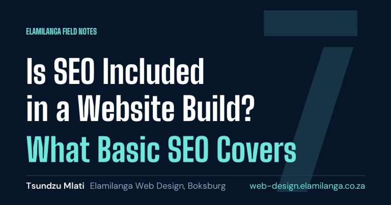 Is SEO Included in a Website Build? What Basic SEO Covers